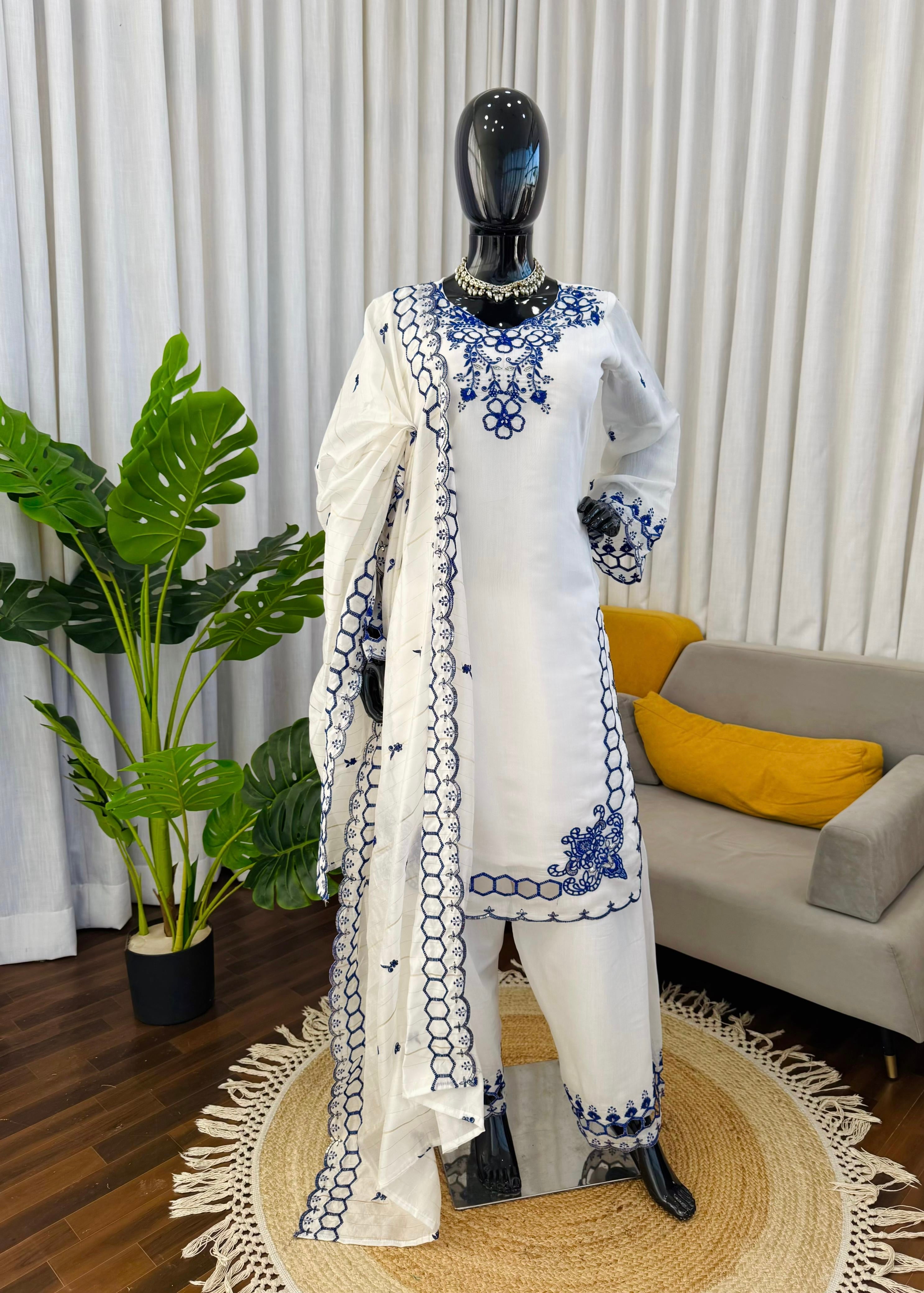 Farshi Embroidered Suit Set