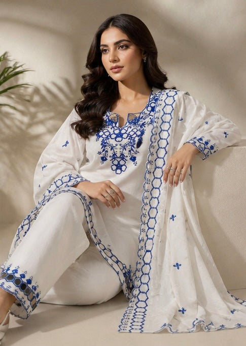 Farshi Embroidered Suit Set