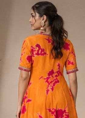 Printed Top with Palazzo & Dupatta